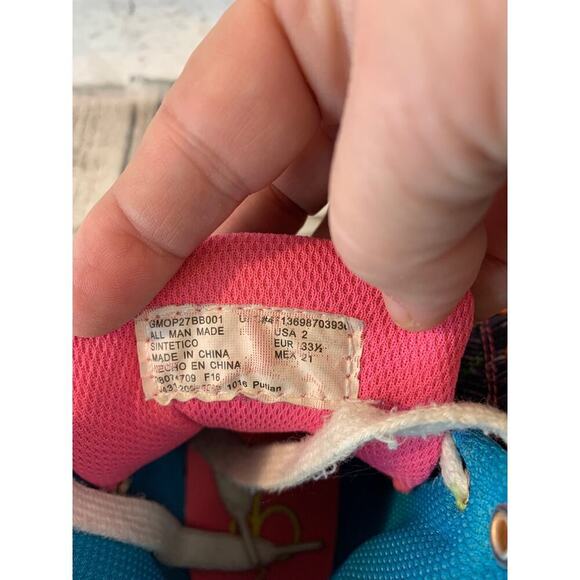 OP OCEAN PACIFIC Unisex Kids Multicolor High Top Sneakers / Size: 2 - Picture 9 of 9